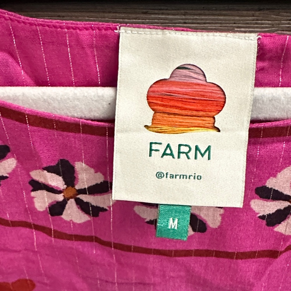 FARM Rio Pink and Red Floral Tunic - Picture 3 of 5